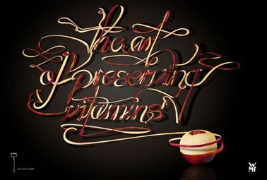 國外創意廣告中漂亮字體的藝術 設計語言與視覺吸引力